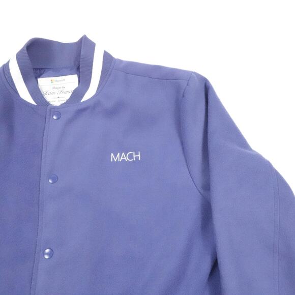 Microsoft Jacket Mens Large Team France MACH Varsity Bomber Embroidered - Picture 8 of 16